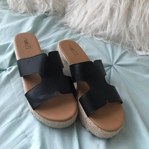 Rue 21 platform sandals (worn one)